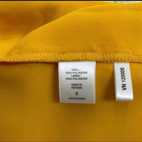 Yellow Striped Off Shoulder Blouse - Picture 5 of 6